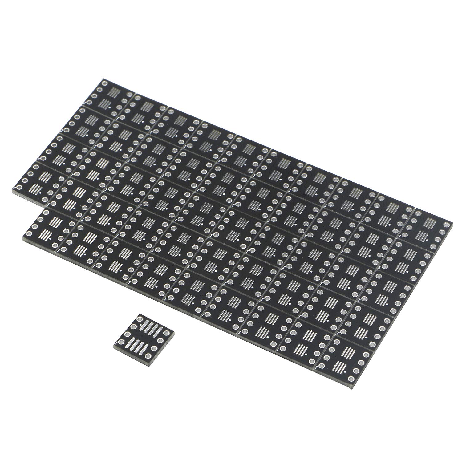 JIUWU 8 Pin Double-Side Prototype Printed Circuit PCB Adapter Universal Board Protoboard SO MSOP TSSOP SOIC SOP8 to DIP8 for DIY Soldering and Electronic Project