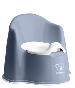 babybjörn potty chair, deep blue/white