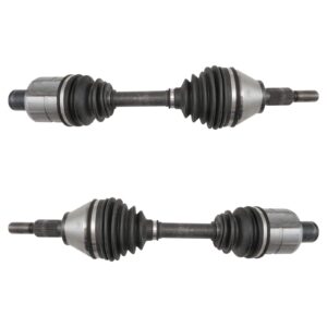 TRQ New Front CV C/V Axle Drive Shaft Assembly 2 Piece Pair Set for 2012-2017 Dodge Ram 1500 4WD 4x4 Truck