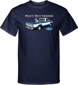 ford f-150 mans best friends tall shirt, navy 2xlt