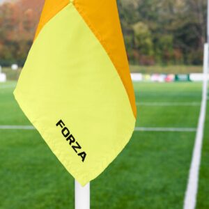 FORZA Soccer Corner Flags - Set of 4 Spring Loaded Corner Flags - Soccer Field Equipment