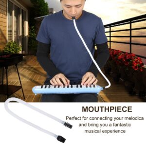 22.4 Inch Length Plastic Melodica Tube Long Flexible Melodica Tube with a Black Melodica Mouthpiece Performance Accessory