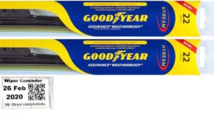 windshield wiper blade set/kit/bundle for 2015-2019 ford f-150 - driver & passenger blades & reminder sticker (assurance weatherready)