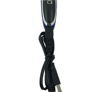 Shaver Head Replacement Charger and Brush for Electric Solo Shaver Cleaning Bursh USB Data Cable Power Trimmer Solo Head Replacement Charge Line (1Shaver Cord& brush)