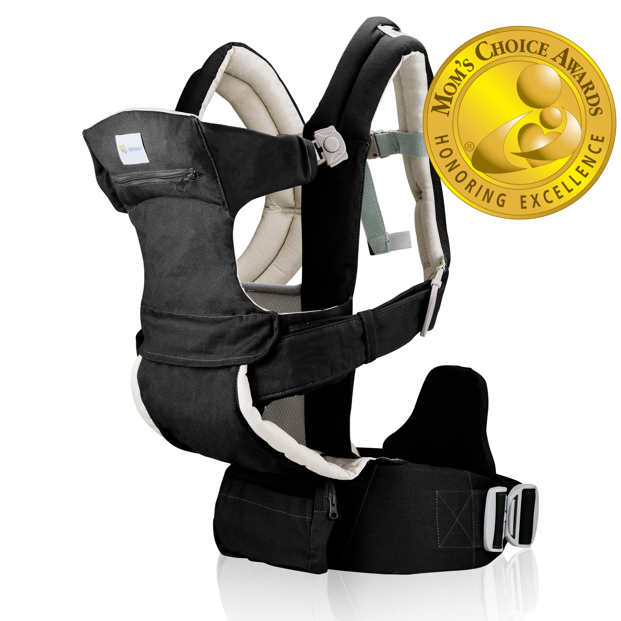 Organic Baby Carrier Newborn to Toddler–Infant&Child Carrier with Lumbar Support