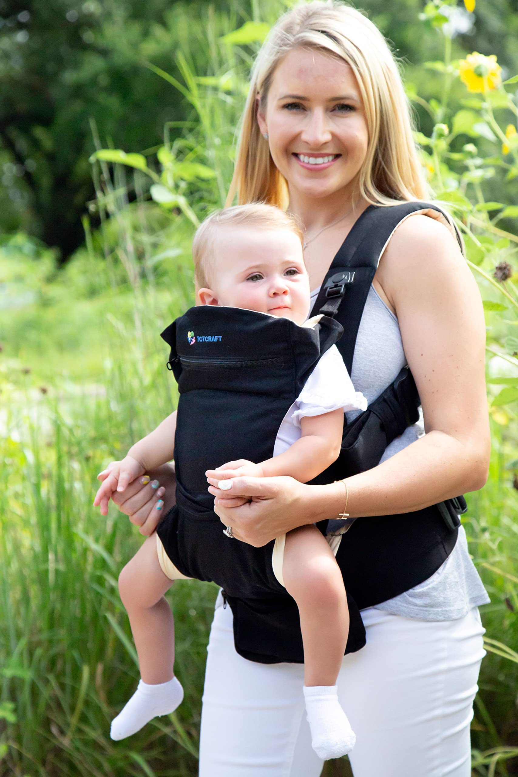 Organic Baby Carrier Newborn to Toddler–Infant&Child Carrier with Lumbar Support