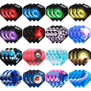 cyeelife-pet dart flights 48pcs(16designs) standard,accessories kit wings