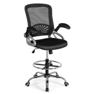 giantex drafting chair, black