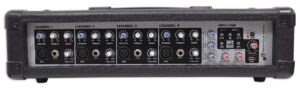 rockville rpm45 1800w powered soundboard mixing console mixer for church/school