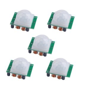 geekstory hc-sr501 pir infrared sensor body infrared motion module for arduino raspberry pi(pack of 5pcs)