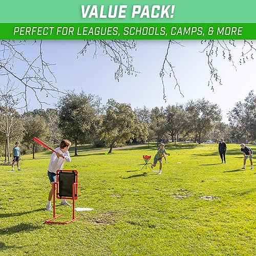 GoSports Baseball & Softball 5 Piece Base Set - Rubber Field Bases for Kids & Adults