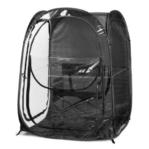 weatherpod – the original xxl 1-2 person pod – pop-up weather pod, protection from cold, wind and rain - black