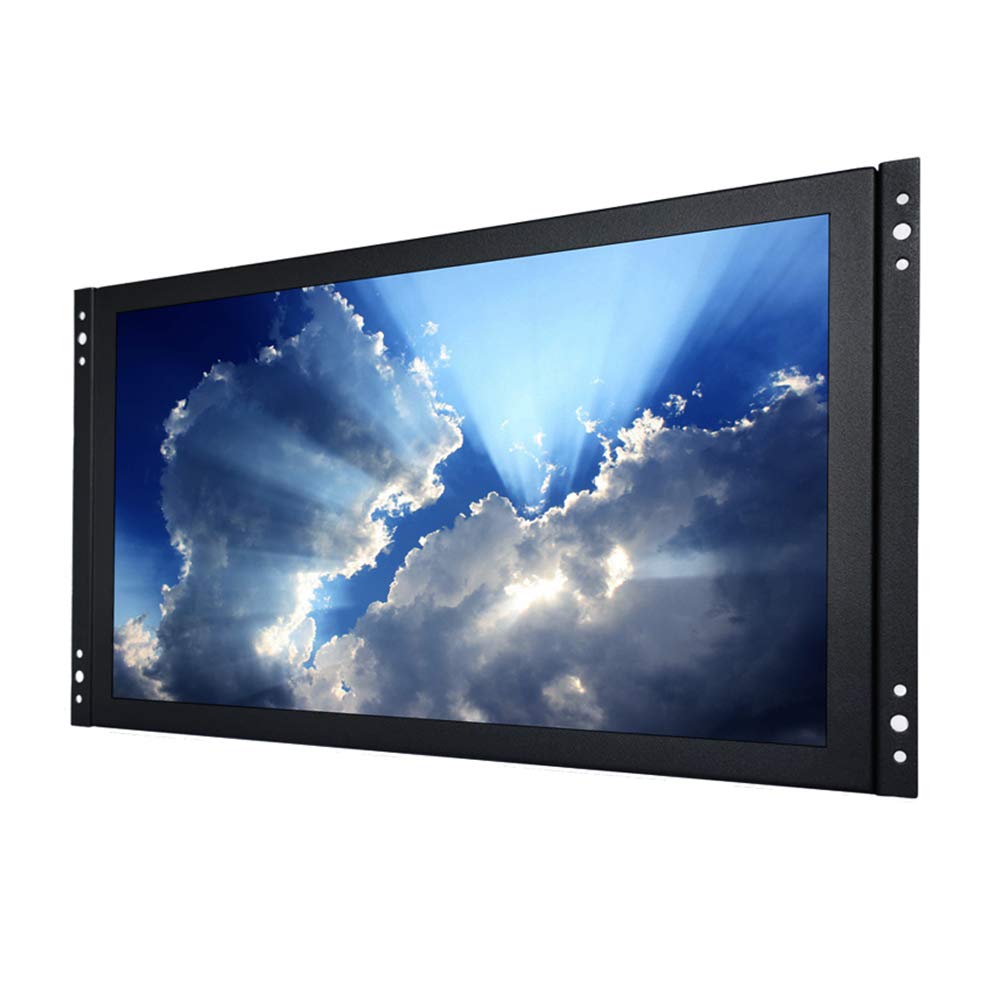 iChawk 13.3'' inch PC Monitor 1920x1080p 16:9 IPS BNC HDMI-in Metal Shell Embedded Open Frame Built-in Speaker Remote Control LCD Screen Display USB Port Pluggable U-Disk Small Video Player K133MN-56