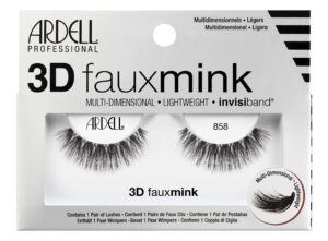 ardell false eyelashes 3d faux mink 858, 4 pairs
