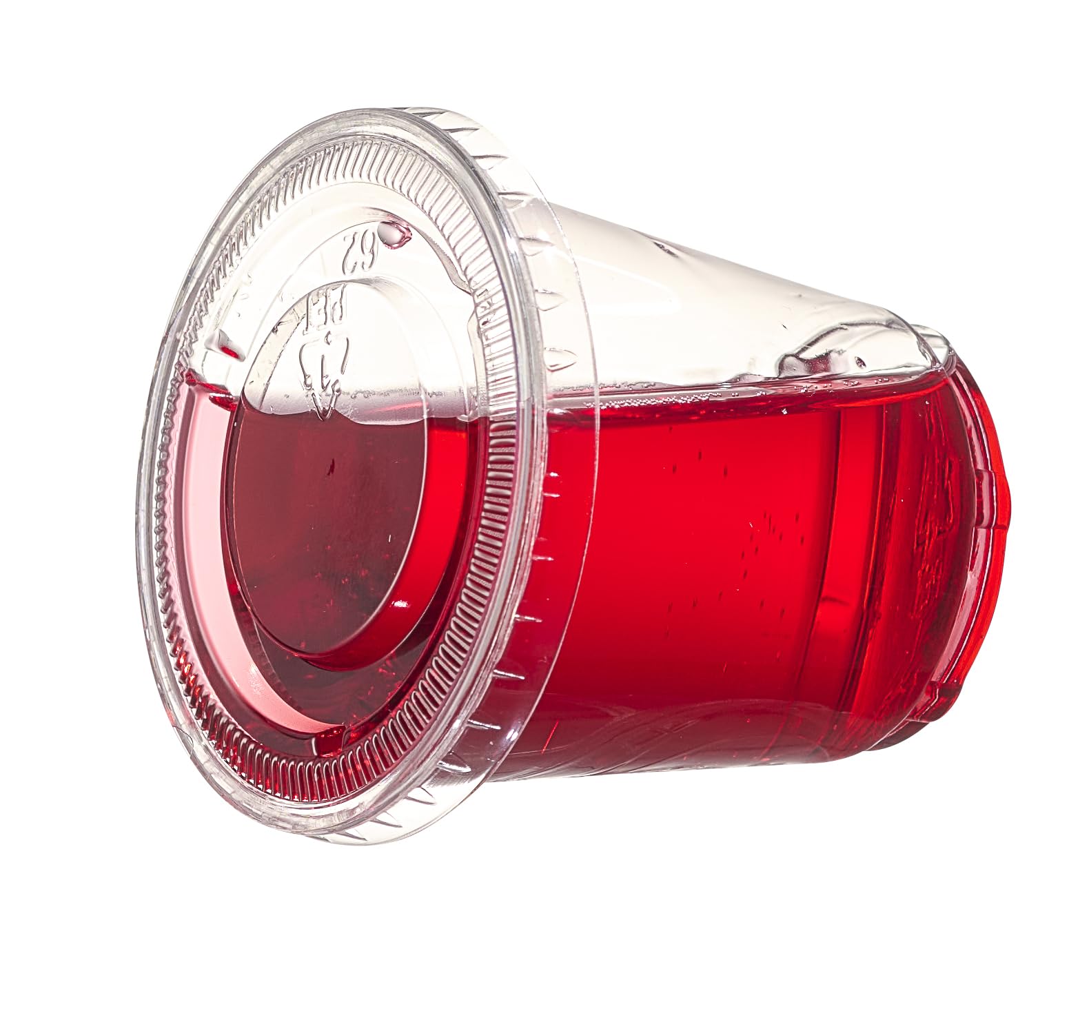 PATCHKE [ 3 OZ - 100 Cups + 100 Lids ] Jello shot Cups with Lids - Leak-Resistant, Tight fit, Easy Snap-on Lids - Clear & Fully Transparent, Tall squeezable Disposable Plastic.