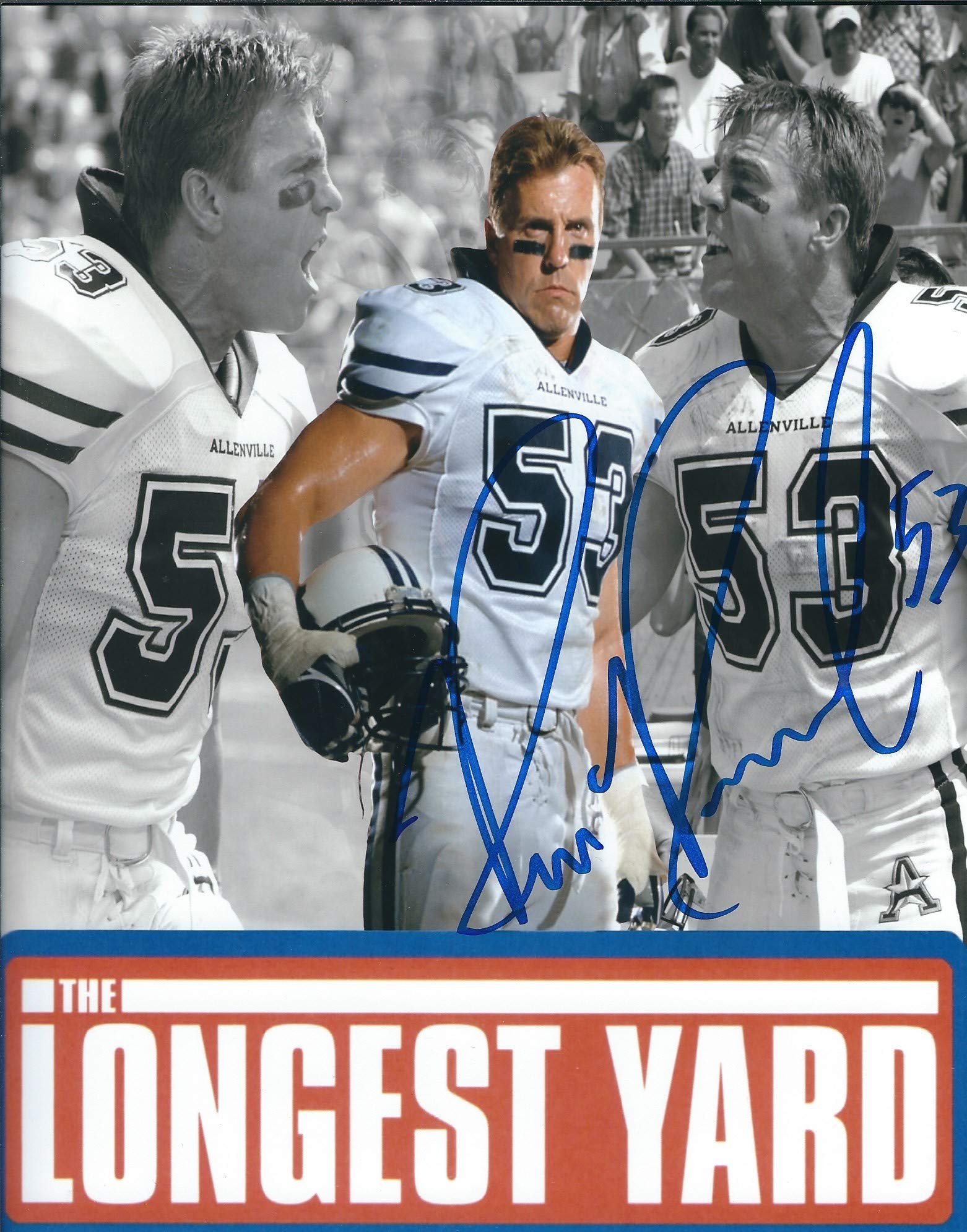 Autographed Bill Romanowski 8x10 The Longest Yard Photo.