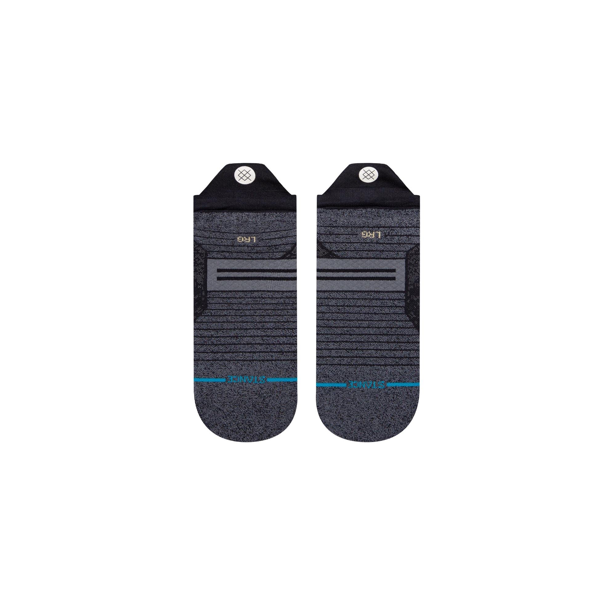 Stance Run Tab St Socks (Large, Black)