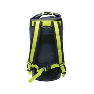 geckobrands Hydroner 20L Waterproof Dry Bag Backpack, Navy/Neon Green - Lightweight Travel Bag with Clear Phone Pouch