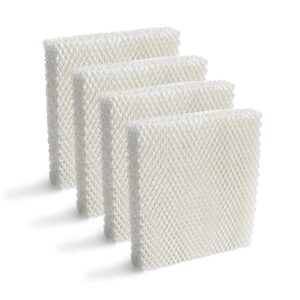 lemige 4 pack humidifier wicking hft600 filters t compatible with honeywell tower humidifier hev615 hev620, compare to part hft600t hft600pdq