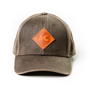 RITTRO Vintage Allis Chalmers Logo Hat, Leather Emblem, Oil Distressed