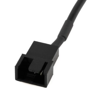 CRJ DC Plug to PC Fan Power Adapter Cable - 6-inch (15cm) - Power 3-Pin and 4-Pin Computer Cooling Fans with a DC Power Supply