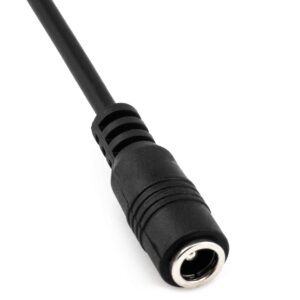 CRJ DC Plug to PC Fan Power Adapter Cable - 6-inch (15cm) - Power 3-Pin and 4-Pin Computer Cooling Fans with a DC Power Supply