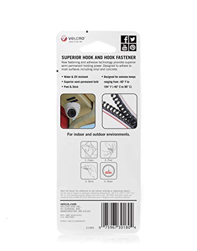 VELCRO Brand - VEL-30180-USA ALFA-LOK Fasteners | Heavy Duty Snap-Lock Technology | Self-Engaging and Multidirectional Use | Black, 1 inch Squares, 16 Sets