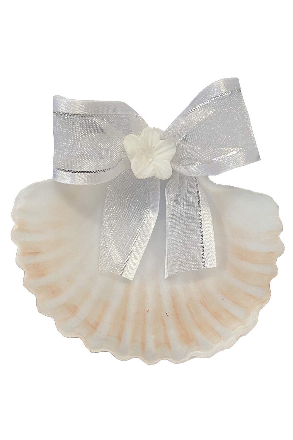 SWEA Pea & Lilli White Virgin Mary Baptism Candle Set Kit for Christenings with Shell and Favors