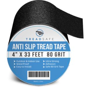 treadsafe anti slip tape for stairs,non slip tape for outdoor/indoor steps,anti skid tape roll, traction tread tape for stairs, waterproof grip tape black traction tape