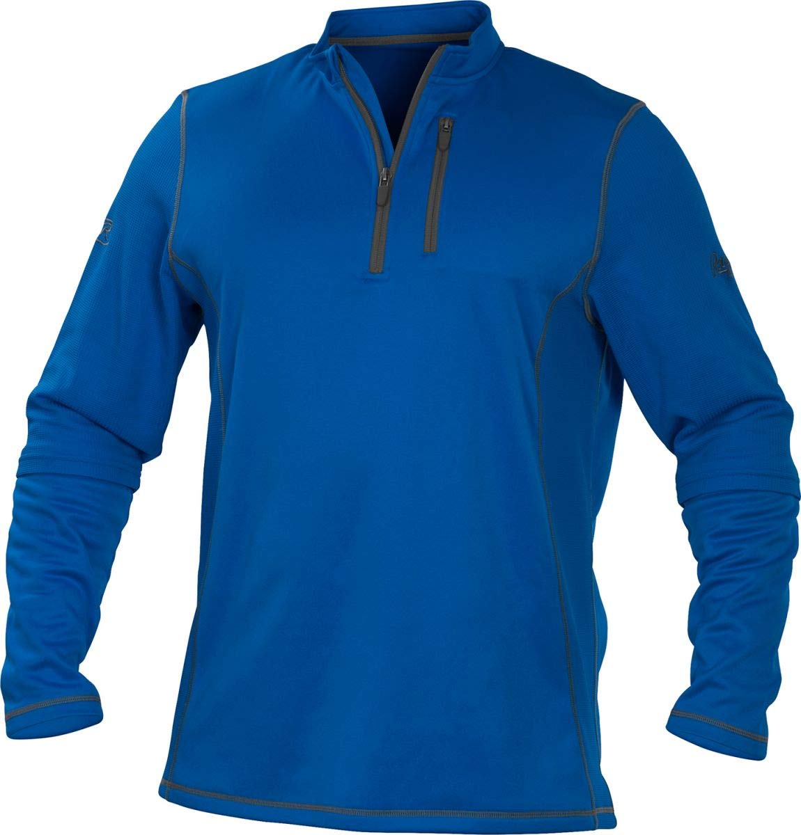 Rawlings Adult 1/4 Zip Fleece Series, Royal Blue, X-Large