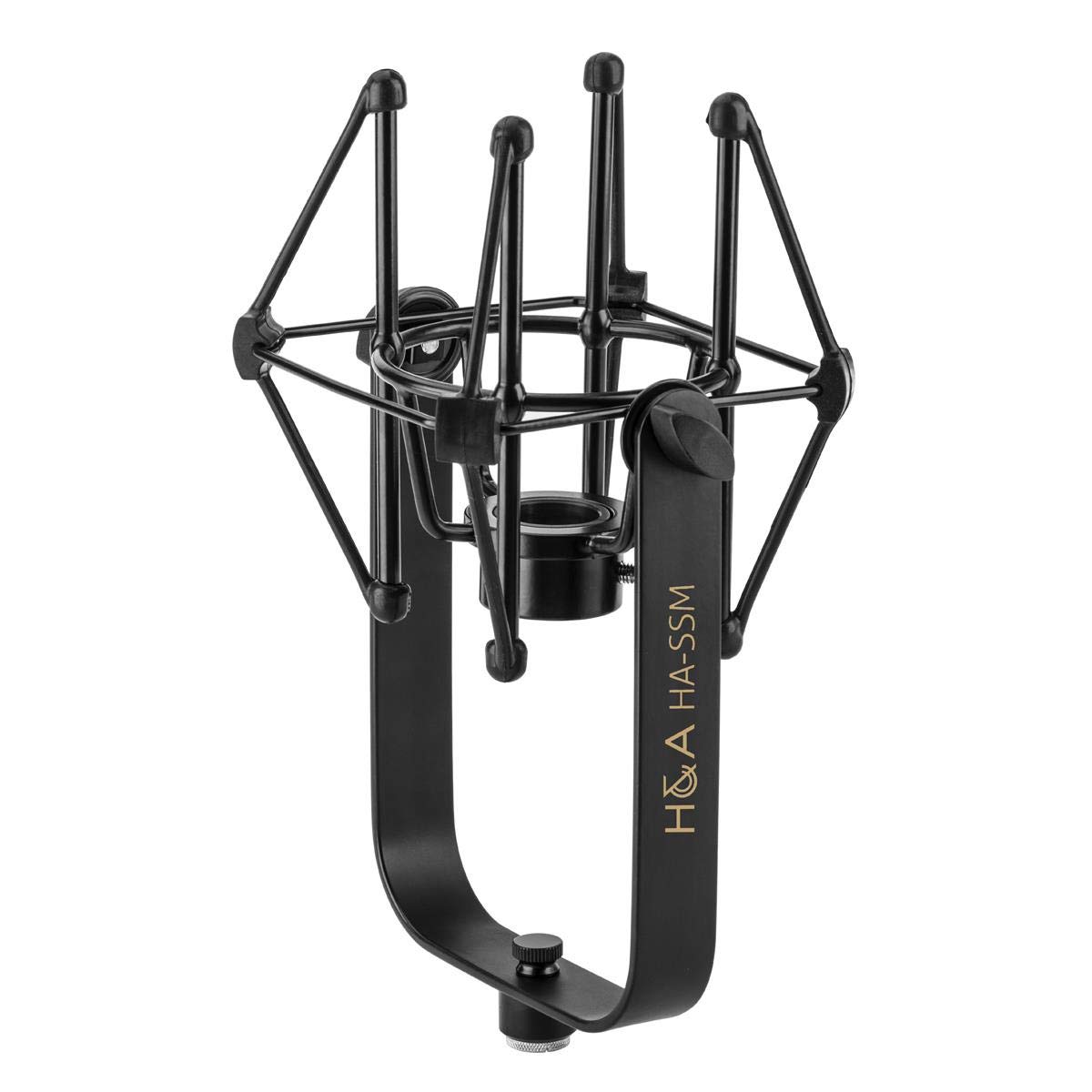 H&A Microphone Suspension Shockmount (Black Matte) for Electro-Voice RE20 / RE27N/D / RE320 Microphones