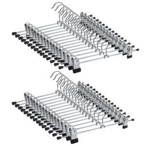 skirt hangers 30pack pants hangers with clips trouser clothes hangers