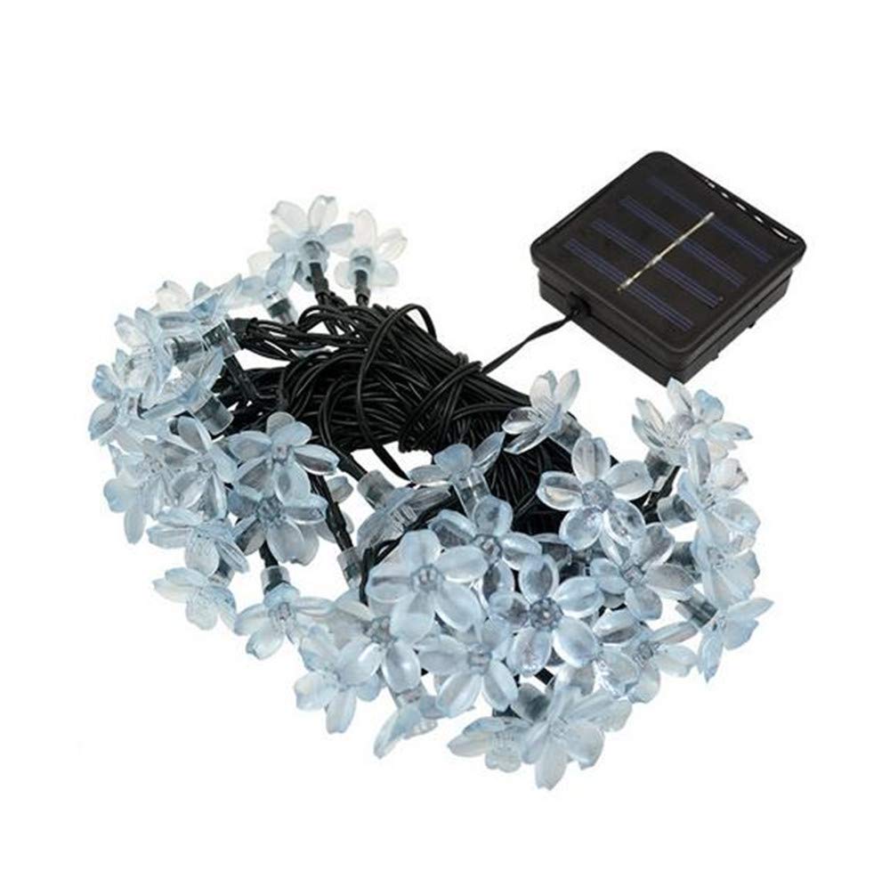 2 Pack Solar Strings Lights, 46 Feet 100 LED Flower Solar Fairy Lights, Garden Lights for Outdoor, Home, Lawn, Wedding, Patio, Party and Holiday Decorations- Multi Color