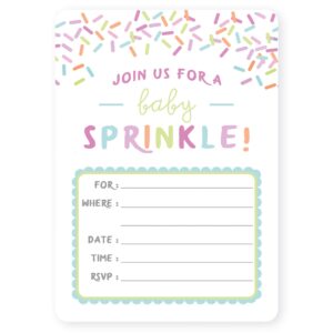 M Market On Mainstreet Baby Sprinkle Baby Shower Invitations, 25 Count