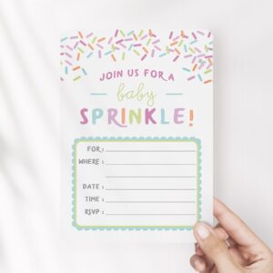 M Market On Mainstreet Baby Sprinkle Baby Shower Invitations, 25 Count