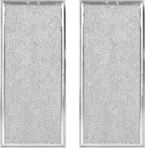 microwave grease filter compatible with whirlpool and ge microwaves 2 pack approx 13" x 6"