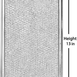 Microwave Grease Filter Compatible with Whirlpool and GE Microwaves 2 Pack Approx 13" x 6"