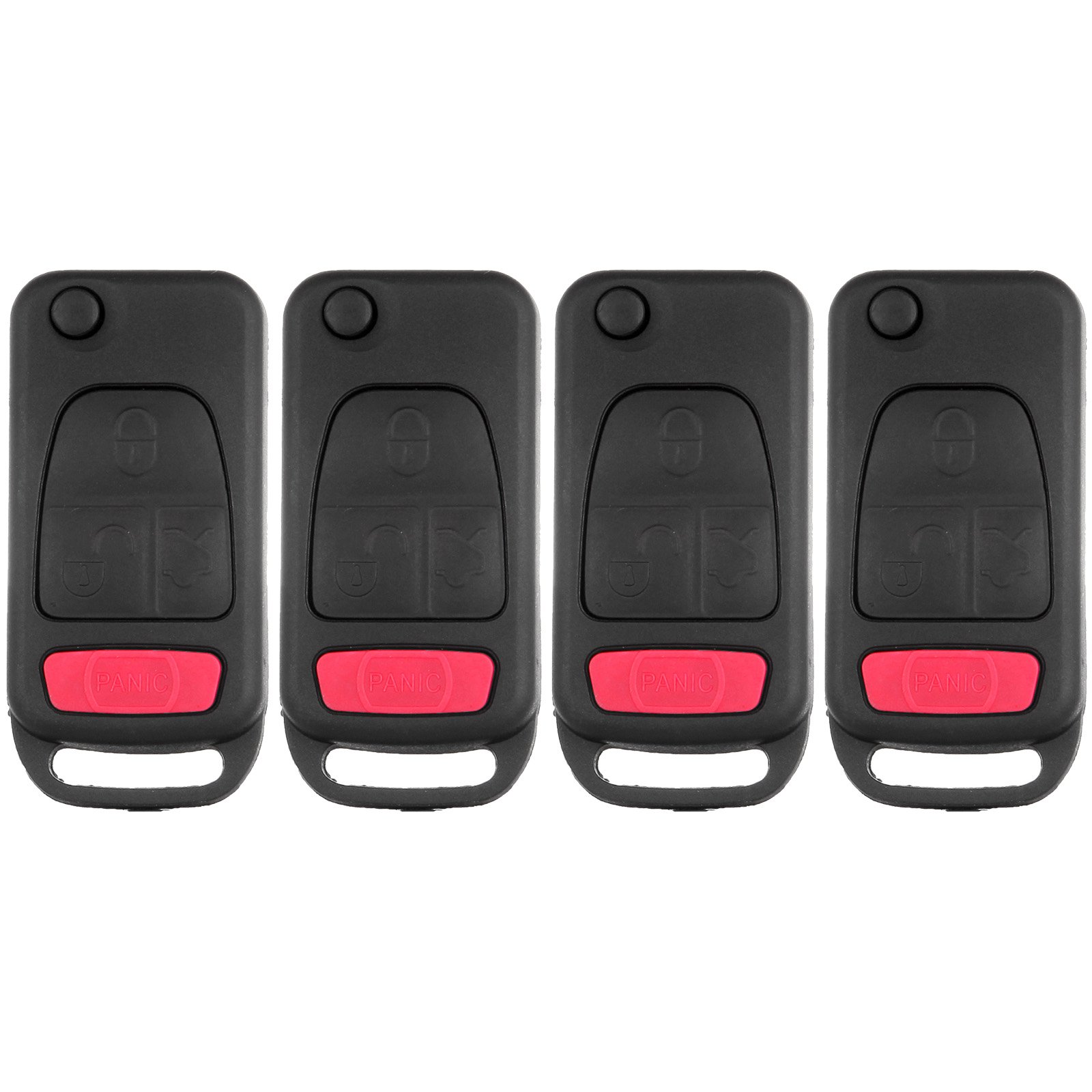 ROADFAR 4PCS Key Fob 1994 Fit for Mercedes-Benz C220 2.2L 1997-2002 Fit for Mercedes-Benz C230 L NCZMB1K,2107601306,267102334