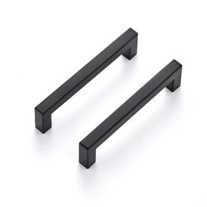 ravinte 30 pack 5 inch kitchen square cabinet handles matte black pulls drawer hardware for cabinets cupboard