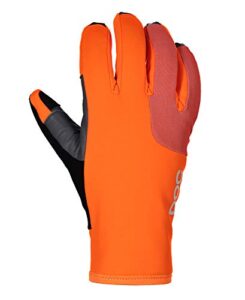 poc, thermal glove, zink orange, x-small