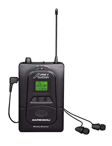 Audio2000'S AWM6309U UHF 100 Selectable Frequency Wireless in-Ear Monitor System with Two Wireless Receivers and a PVC Carrying Case