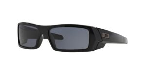 oakley gascan oo9014 sunglasses for men + vision group accessories bundle (polished black/grey (03-471), 60, millimeters)