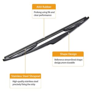 Replacement for Ford Edge Rear Wiper Blade 2007-2014 - MIKKUPPA Back Windshield Wiper Replacement 9T4Z-17526F