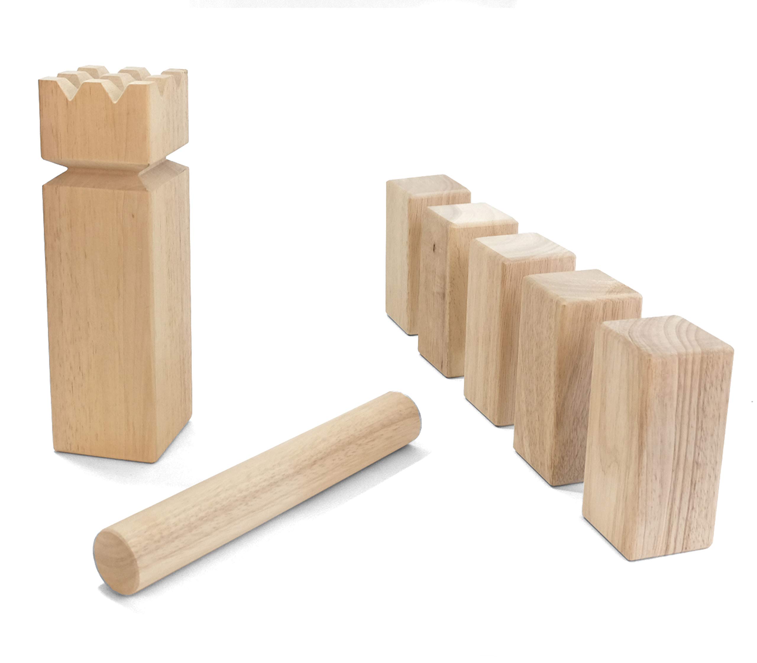 Yard Games Kubb Regulation Size Outdoor Tossing Game with Carrying Case, Instructions, and Boundary Markers