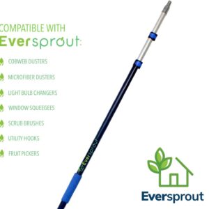 EVERSPROUT Telescoping Boat Hook | Floats, Scratch-Resistant, Sturdy Design | Durable & Lightweight, 3-Stage Anodized Aluminum Pole | Threaded End for Boating Accessories