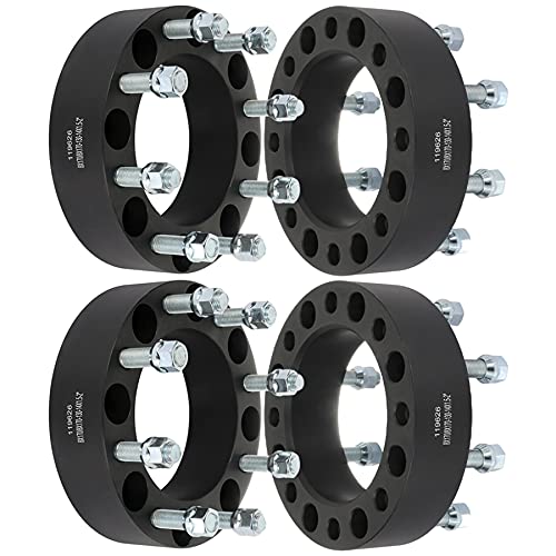 SCITOO 4X 8x170 2 inch Wheel Spacers 8x170mm 8 Lug 14x1.5 Studs 130mm Compatible with for F-250 for F-350 Super Duty