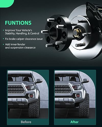 SCITOO 4X 8x170 2 inch Wheel Spacers 8x170mm 8 Lug 14x1.5 Studs 130mm Compatible with for F-250 for F-350 Super Duty