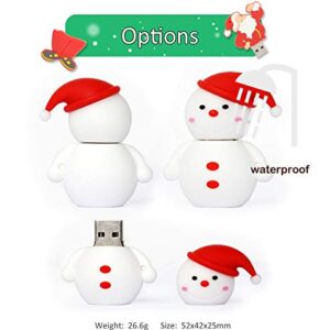 Christmas USB Flash Drive 5 Pack 16GB, Leizhan Cute Thumb Drive Memory Stick Santa Claus, Christmas Tree, Elk,Snowman, Dog Photo Stick New Year Gift U Disk