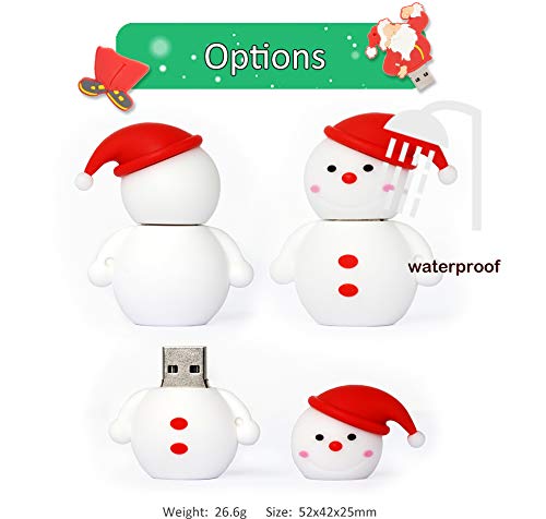 Christmas USB Flash Drive 5 Pack 16GB, Leizhan Cute Thumb Drive Memory Stick Santa Claus, Christmas Tree, Elk,Snowman, Dog Photo Stick New Year Gift U Disk