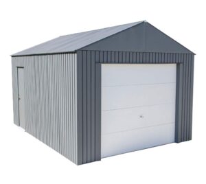 sojag grc1215 everest wind & snow rated steel garage - 12 ft. x 15 ft. x 10 ft. charcoal